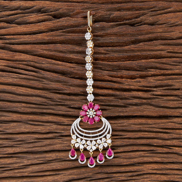 Cubic Zirconia Classic Tikka With 2 Tone Plating 426408