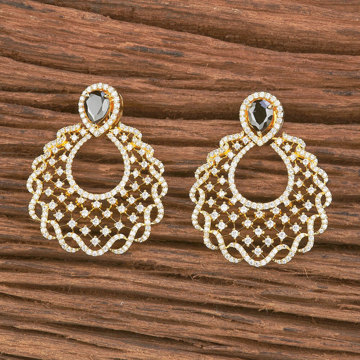 Cz South Indian Earring With Gold Plating 426690