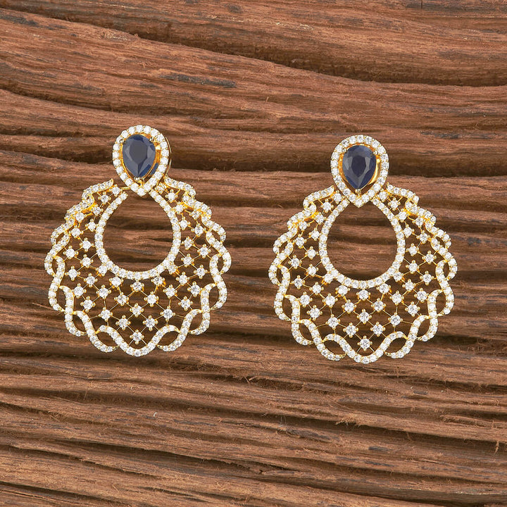 Cz South Indian Earring With Gold Plating 426690