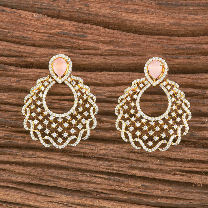 Cz South Indian Earring With Gold Plating 426690