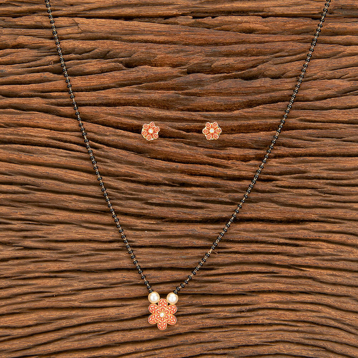 Cz Tanmaniya Mangalsutra With Gold Plating 428975