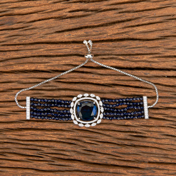 428976 Cubic Zirconia Bandhai Bracelet With Rhodium Plating