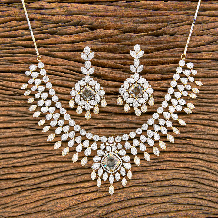 Cz Classic Necklace With 2 Tone Plating 429622