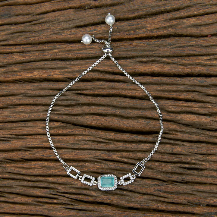 Cubic Zirconia Classic Bracelet With Rhodium Plating 430603