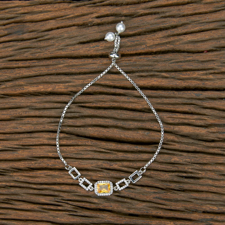 Cubic Zirconia Classic Bracelet With Rhodium Plating 430603