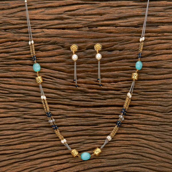 Cz Classic Mala Necklace With 2 Tone Plating 430627