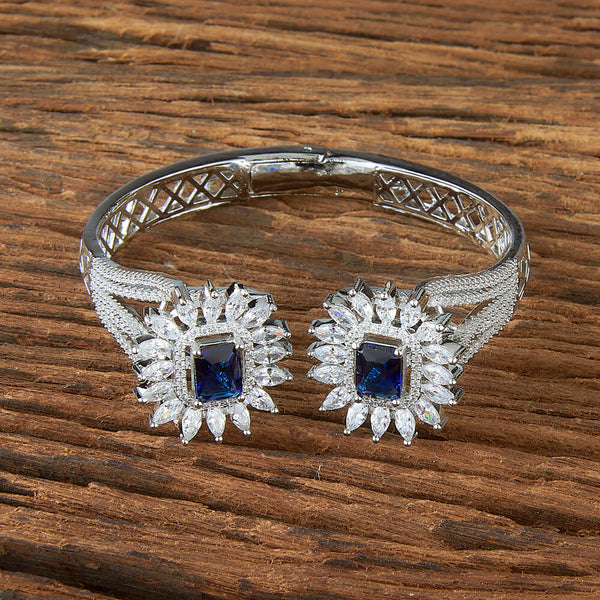 Cz Classic Kada With Rhodium Plating 430816