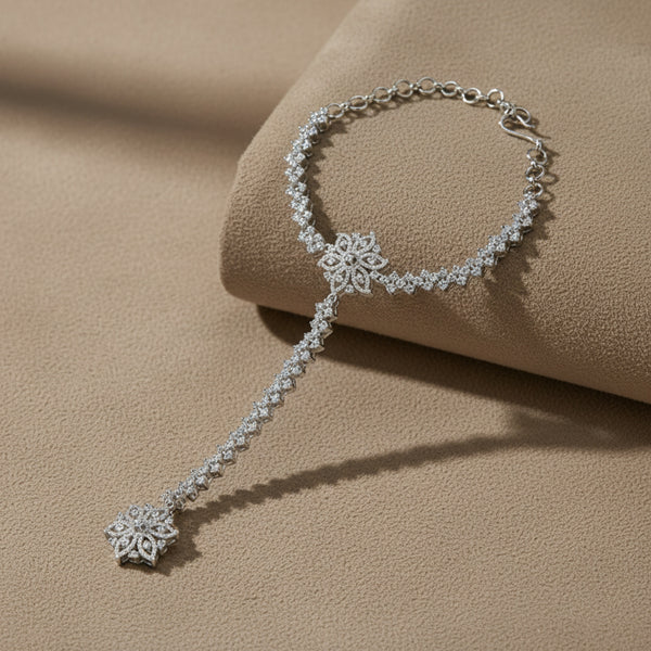 430893 Cz Classic Hath Pan With 2 Tone Rhodium Plating