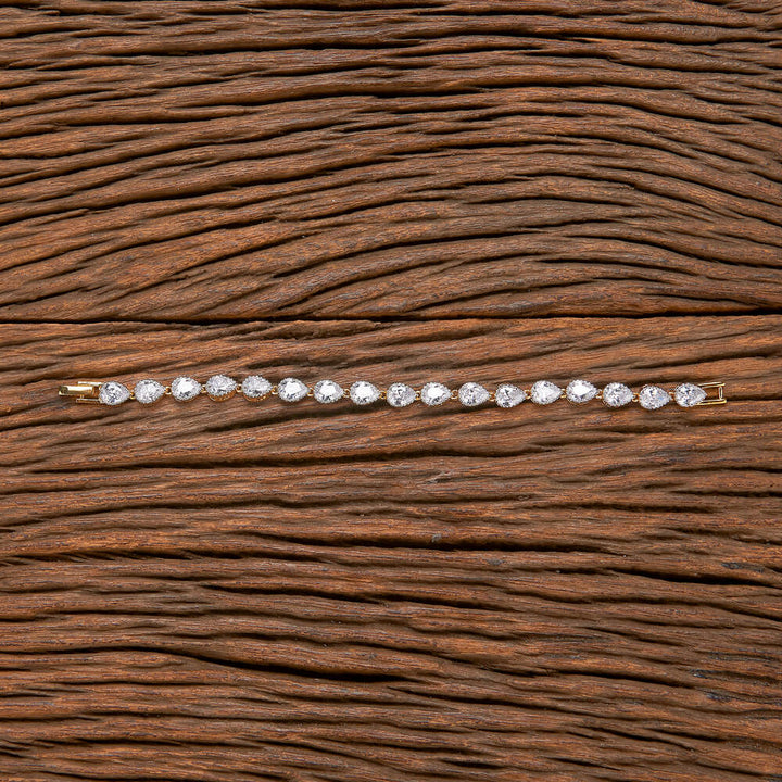 Cz Classic Bracelet With 2 Tone Rhodium Plating 431720