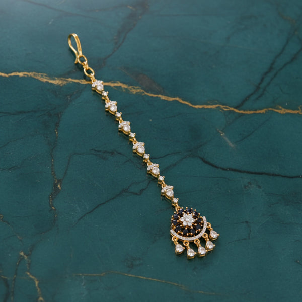 431888 Cz Delicate Tikka With 2 Tone Plating