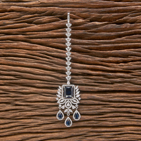 Cubic Zirconia Classic Tikka With Rhodium Plating 431982