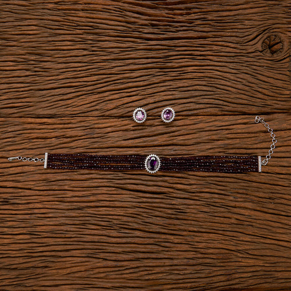 432529 Cubic Zirconia Classic mala necklace With Rhodium Plating