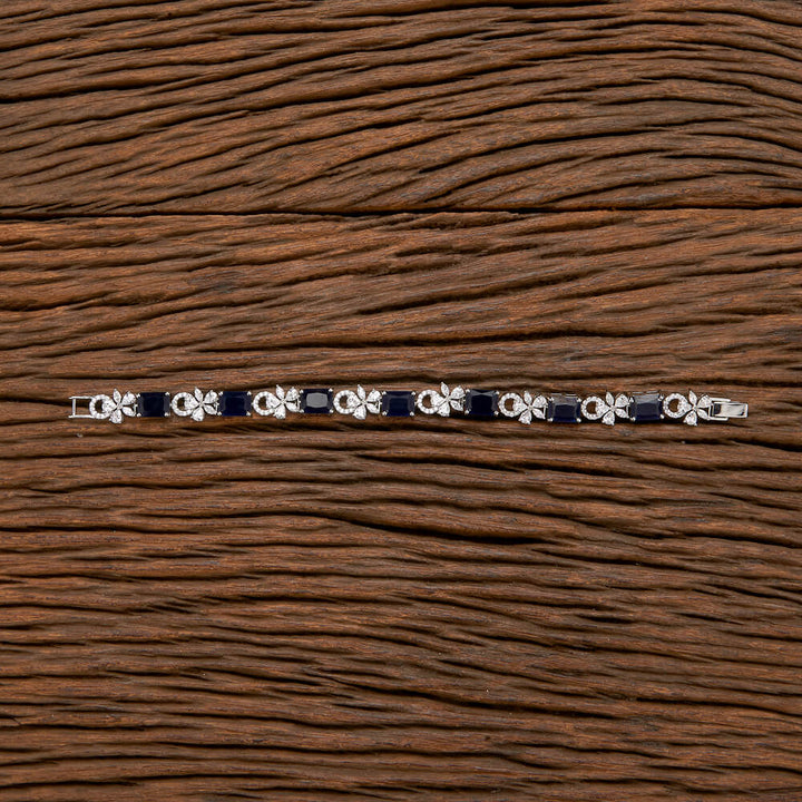 Cubic Zirconia Classic Bracelet With Rhodium Plating 432606