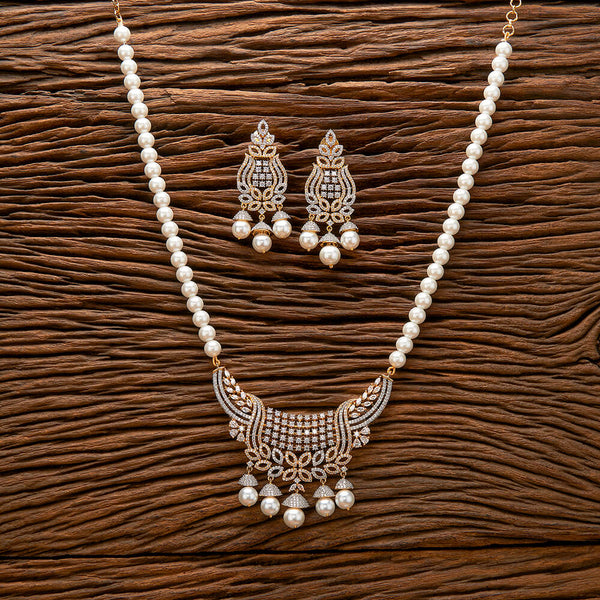 Cz Classic mala necklace With 2 Tone Plating 432754