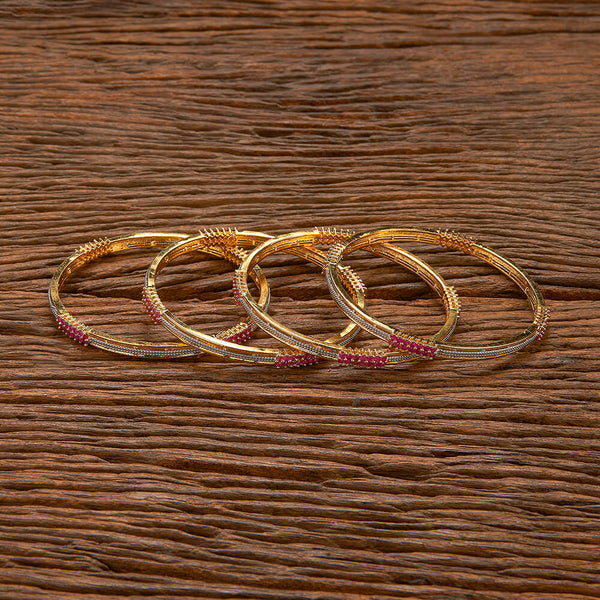 Cz Classic Bangles With 2 Tone Plating 432807