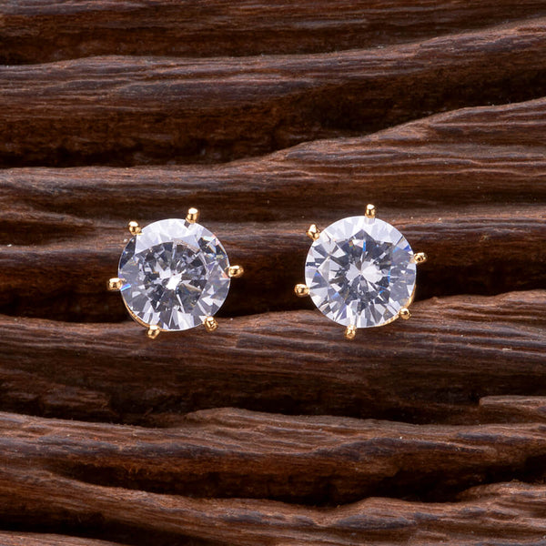 Cz Delicate Tops With Rhodium Gold Plating 432955