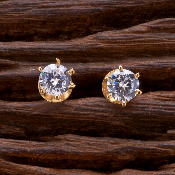 Cz Delicate Tops With Rhodium Gold Plating 432956