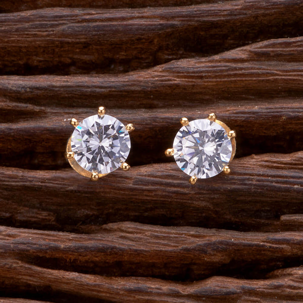 Cz Delicate Tops With Rhodium Gold Plating 432957