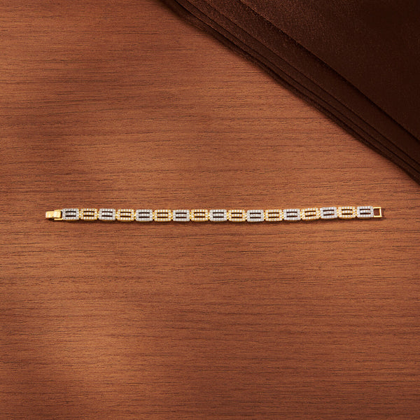 Cubic Zirconia Classic Bracelet With Gold Rhodium Plating 433338