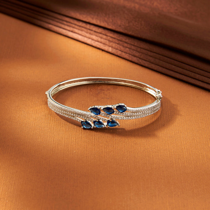 American Diamond Classic Kada With Rhodium Plating 433530