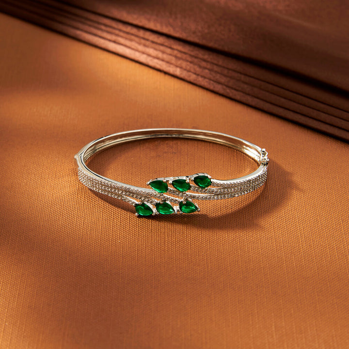 American Diamond Classic Kada With Rhodium Plating 433530