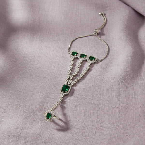 433748 American Diamond Classic Hath Pan With Rhodium Plating