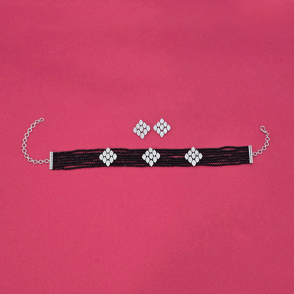 434361 Cubic Zirconia Classic Necklace With Rhodium Plating