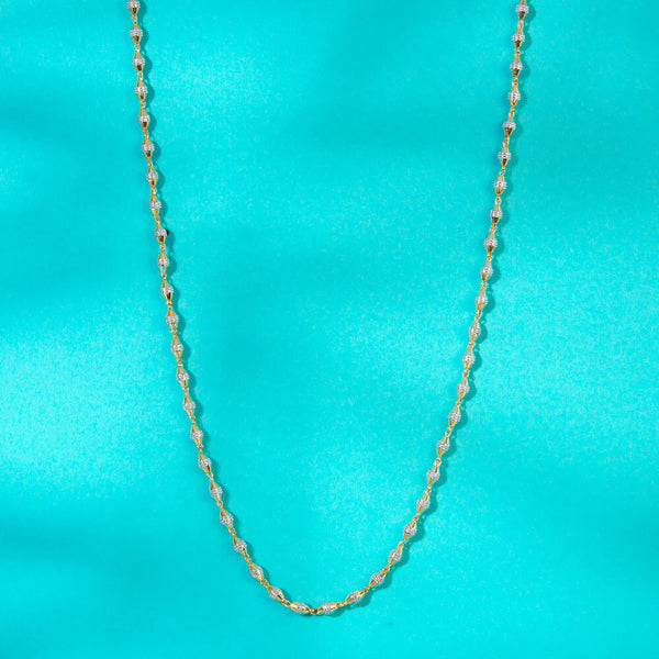 Cz Classic Chain With 2 Tone Plating 434756