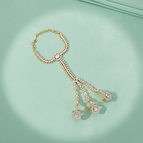 435004 Cz Classic Hath Pan With 2 Tone Rhodium Plating