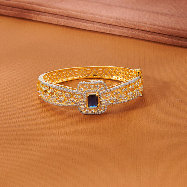 435141 Cubic Zirconia Classic Kada With 2 Tone Plating