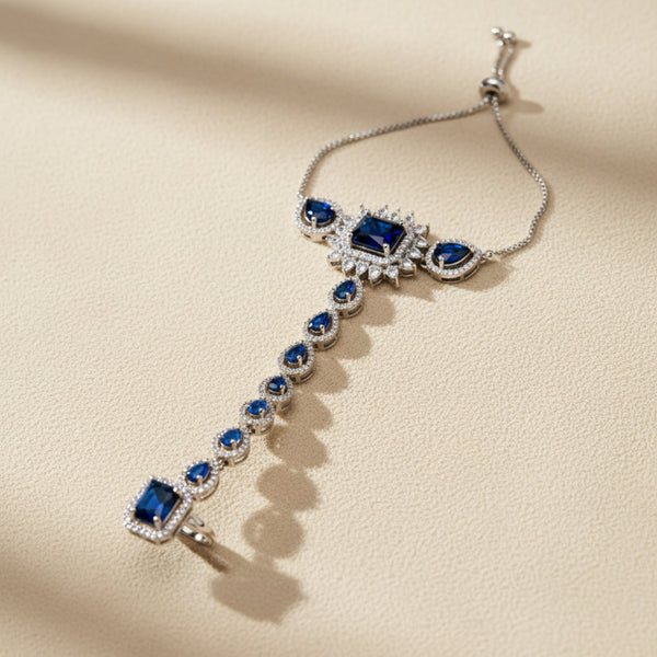 436312 Cubic Zirconia Classic Hath Pan With Rhodium Plating