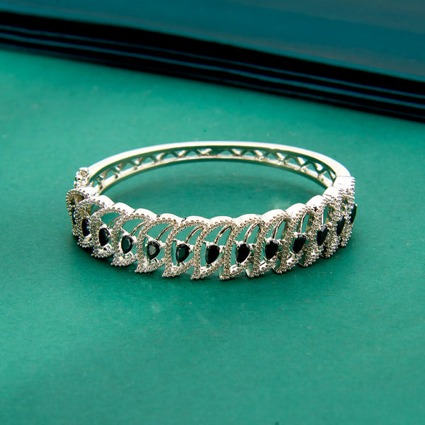 436554 Cz Classic Kada With Rhodium Plating