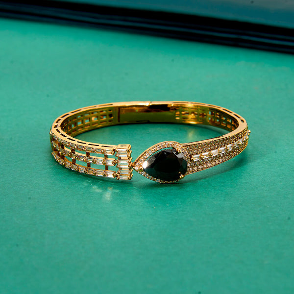 436805 Cz Classic Kada With Mehndi Plating Plating