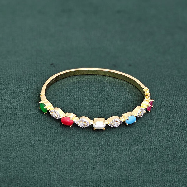 437290 Cz Openable Kada With 2 Tone Plating