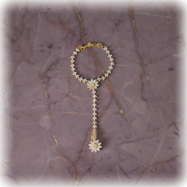 437716 Cz Classic Hath Pan With 2 Tone Rhodium Plating