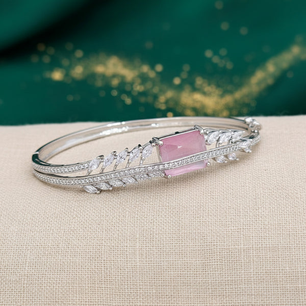 437860 Cz Classic Kada With Rhodium Plating