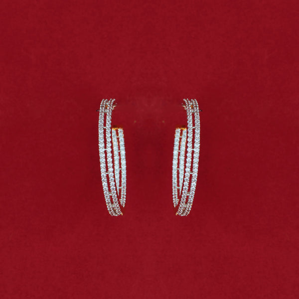 438041 Cz Classic Bali With Carat 2 Tone Rhodium Plating