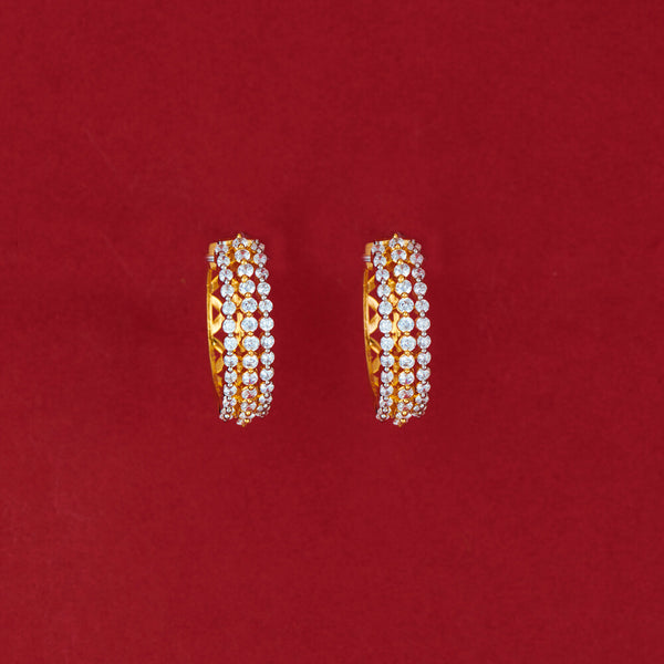 438052 Cz Classic Bali With Carat 2 Tone Rhodium Plating