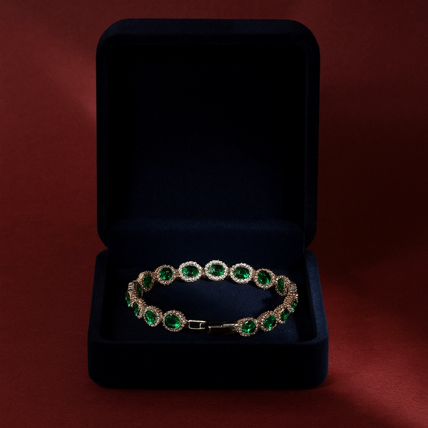 438061 Cz Classic Bracelet With Rhodium Plating