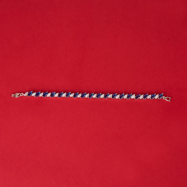 438120 Cz Classic Bracelet With Rhodium Plating