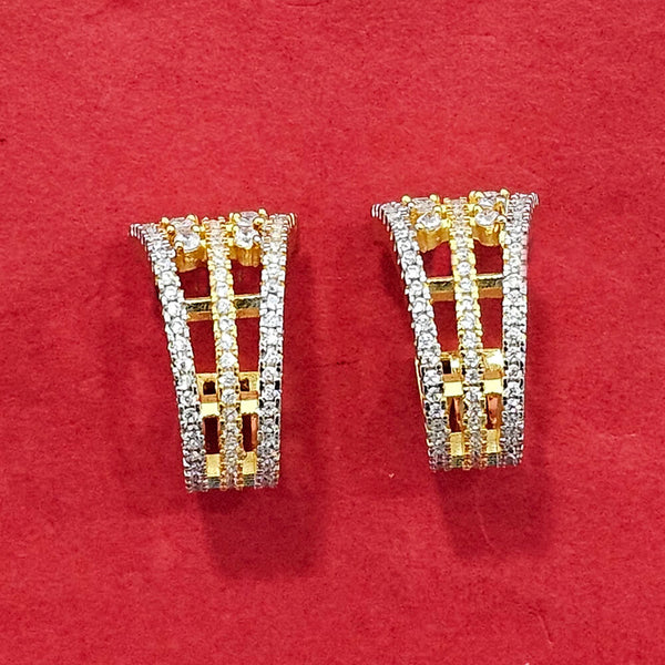 438174 Cz Delicate Bali With 2 Tone Rhodium Plating