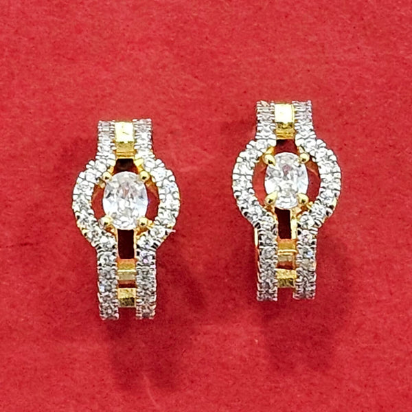 438179 Cz Delicate Bali With 2 Tone Rhodium Plating