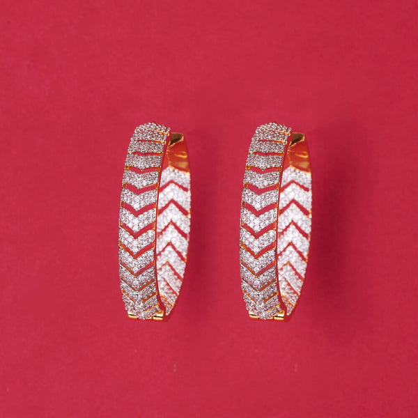 438238 Cz Classic Bali With Carat 2 Tone Rhodium Plating