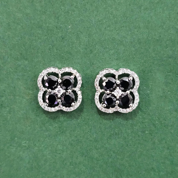 438356 Cz Delicate Tops With Rhodium Plating