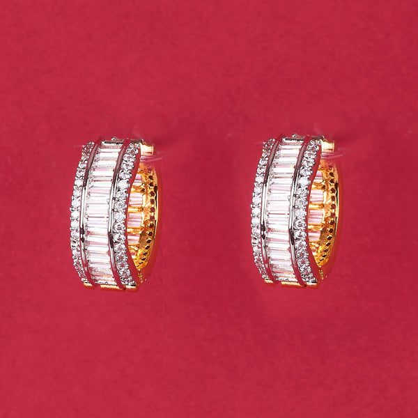 438426 Cz Classic Bali With Carat 2 Tone Rhodium Plating