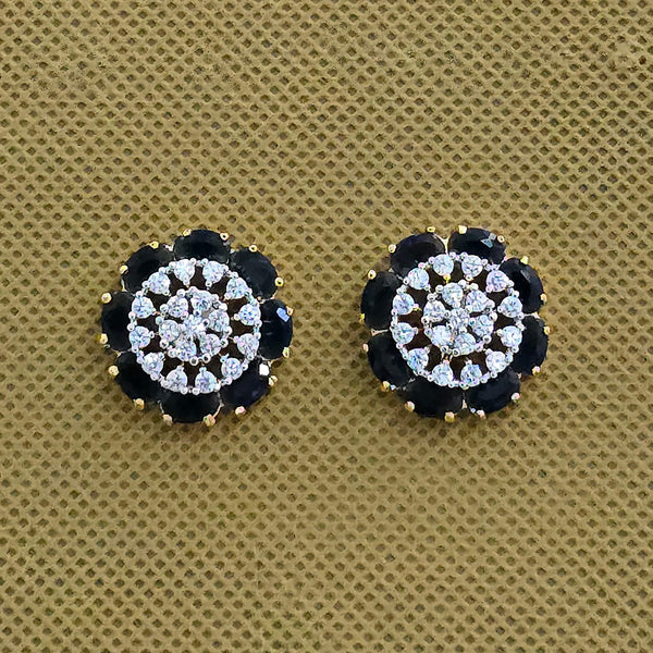 438693 Cubic Zirconia Tops With 2 Tone Plating