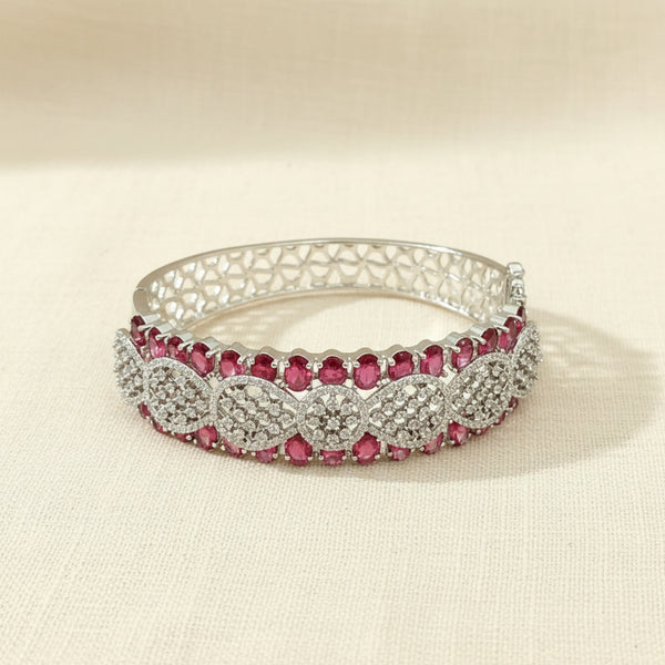 438932 Cz Classic Kada With Rhodium Plating