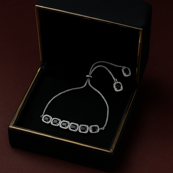 439026 Cubic Zirconia Classic Bracelet With Rhodium Plating