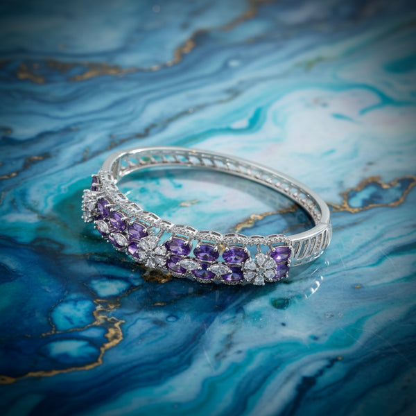 439105 Cz Classic Kada With Rhodium Plating