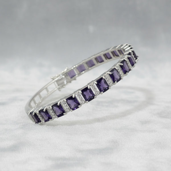 439269 Cz Openable Kada With Rhodium Plating